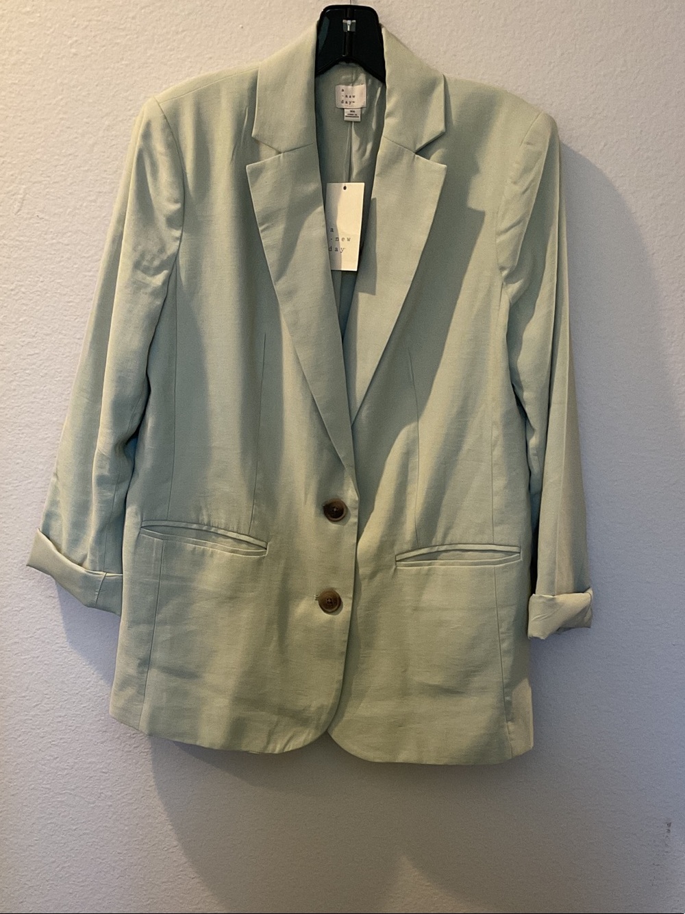 a new day Light Sage Relaxed Blazer